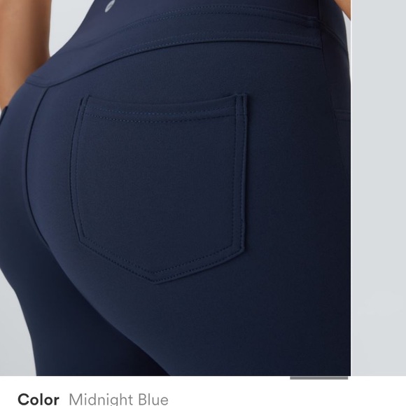 HALARA Navy Flare Pants - Picture 8 of 9